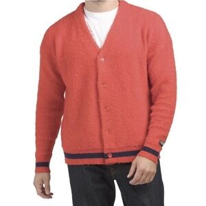 Authentic‎ Levis Wool Blend button down Cardigan Cuff Tipping Sweeter Size M Red